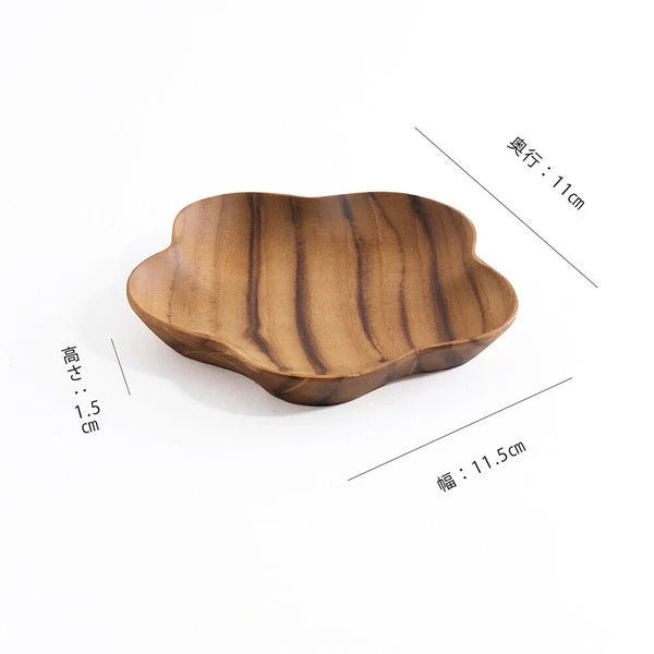 Bud-shaped Wooden Plate