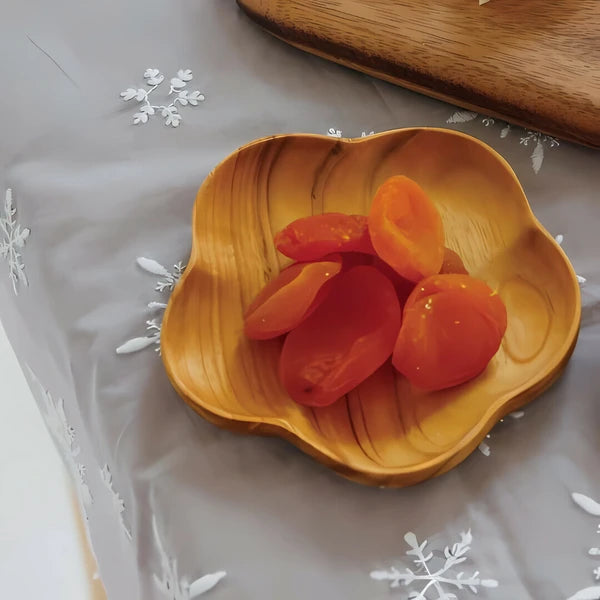 Bud-shaped Wooden Plate