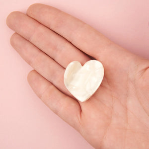 White Heart Mini Claw