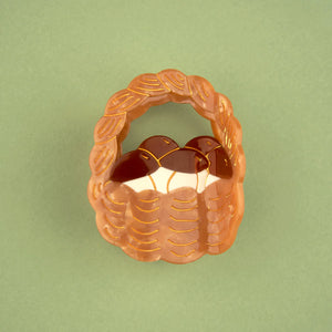 Mushroom Basket Hair Claw