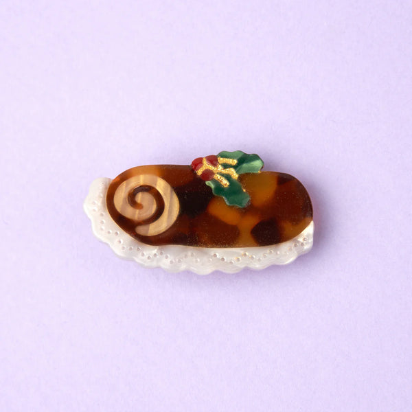 Christmas Log Cake Hair Clip - Available in Boutiques