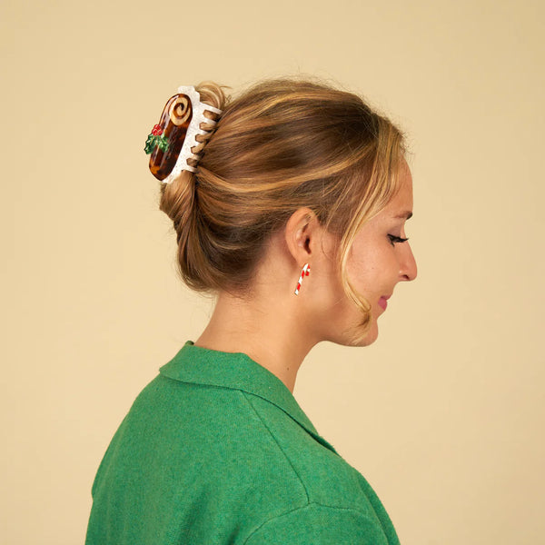 Christmas Log Hair Claw - Available in Boutiques