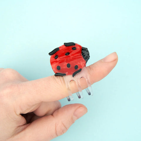 Ladybug Mini Hair Claw