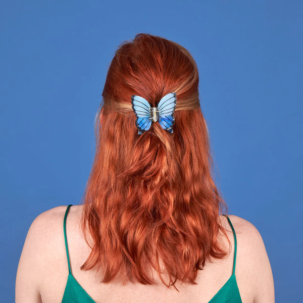 Blue Butterfly Hair Claw