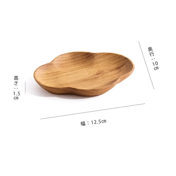 (PRE-ORDER) Bud-shaped Oval Wooden Plate