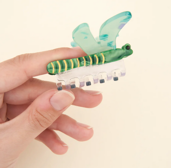 Green Dragonfly Hair Claw