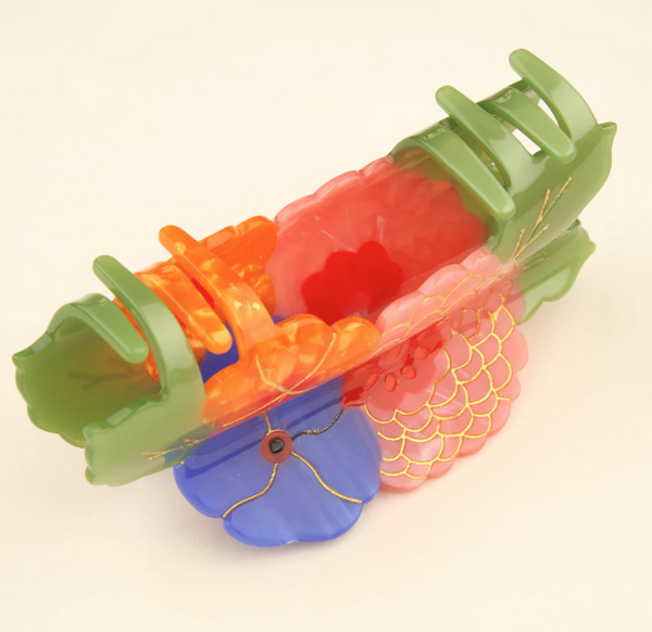 Large Flower Bouquet Hair Claw