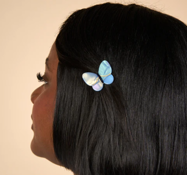 Lavender Butterfly Hair Clip