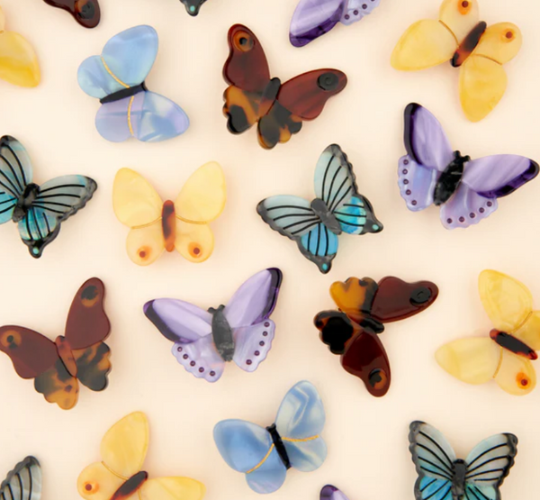 Lavender Butterfly Hair Clip