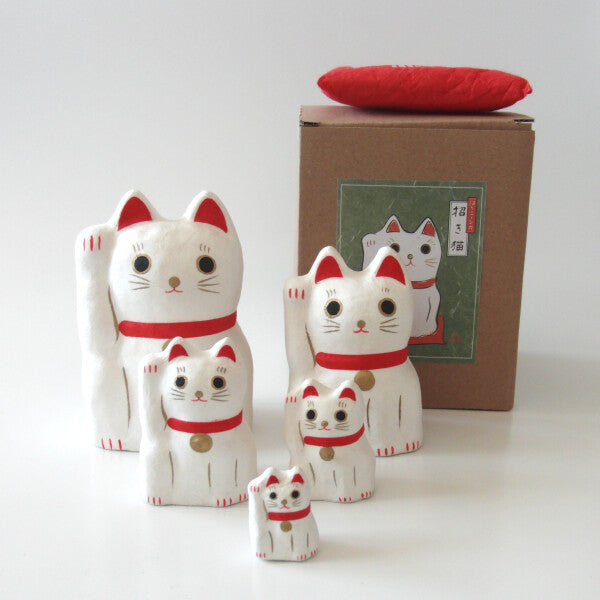 (PRE-ORDER) Harikoshika Lucky Cat - White