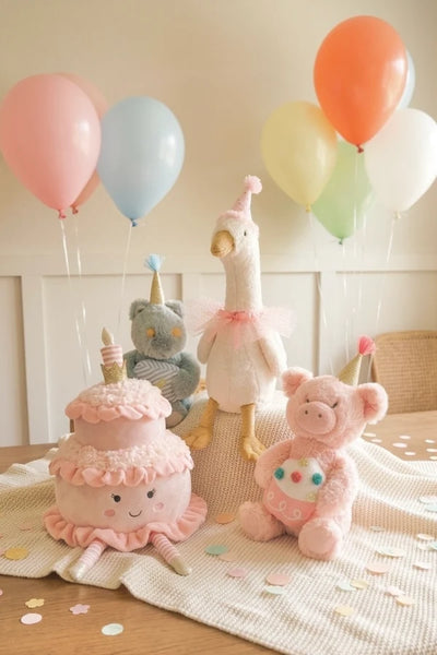 Pink Birthday Goose Plush Toy