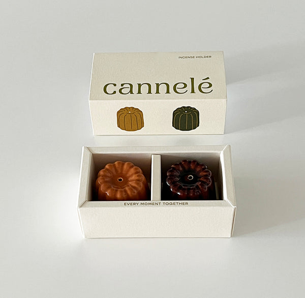 Canelé Incense Holder Gift Set