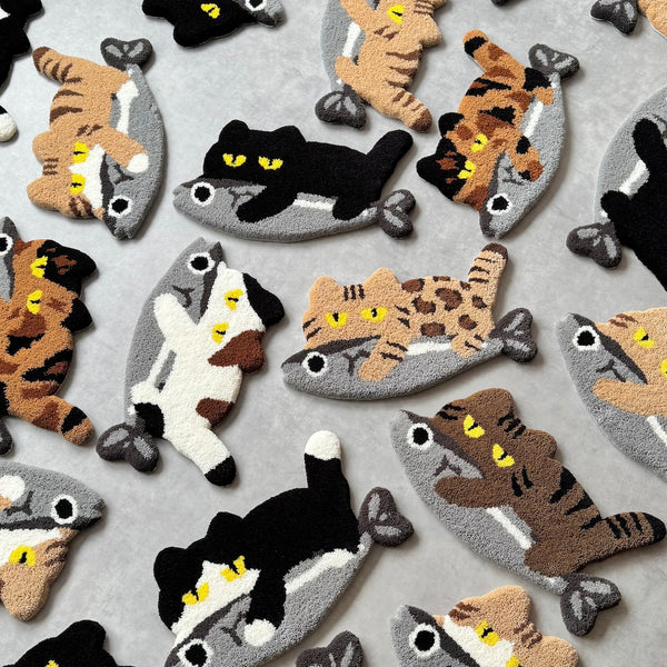 Saury Cat Mini Rug