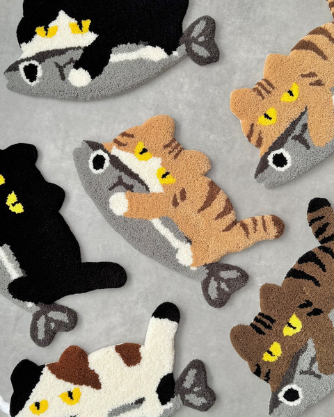 Saury Cat Mini Rug