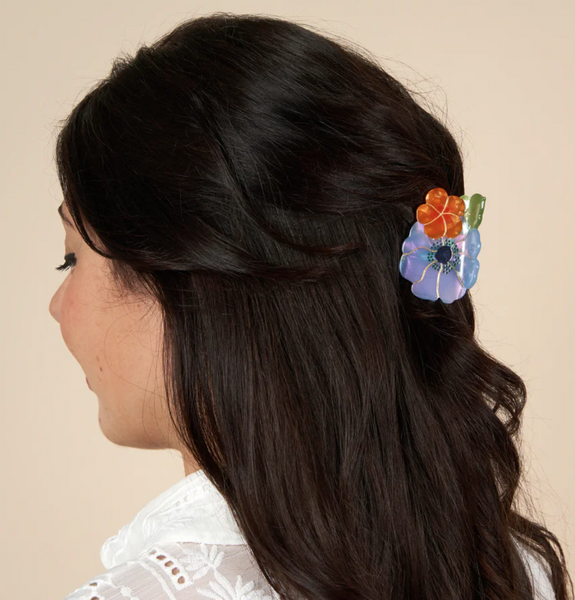 Small Flower Bouquet Hair Claw