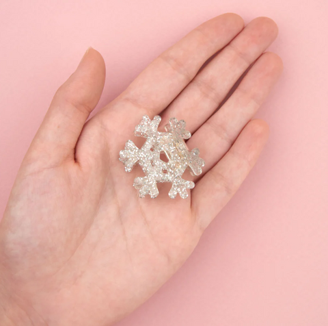 Snowflake Mini Hair Claw