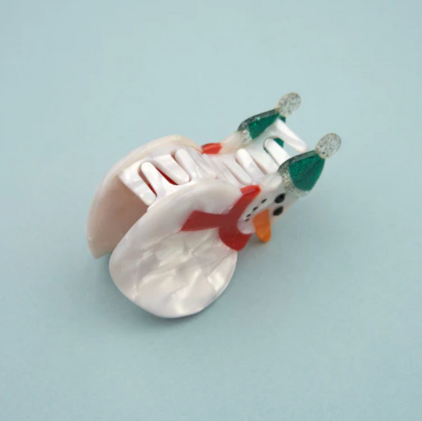 Snowman Hair Claw