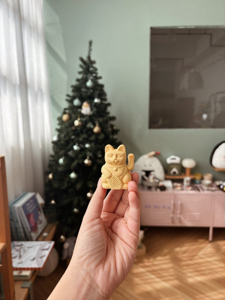 Solar Lucky Cat - Yellow