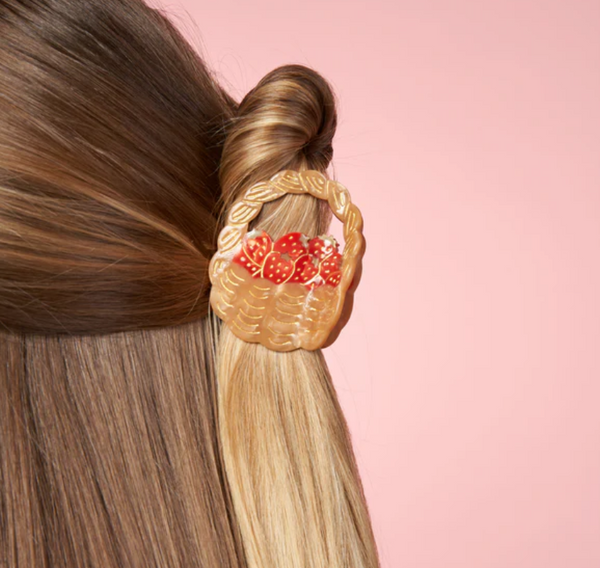 Strawberries Basket Hair Claw