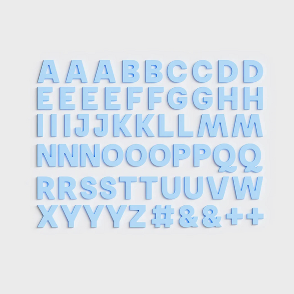 Alphabet Magnets in Sky