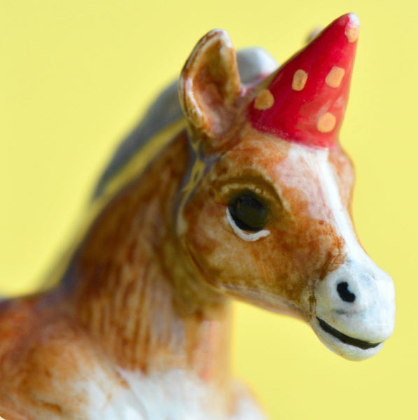 Horse "Party Animal" Cake Topper