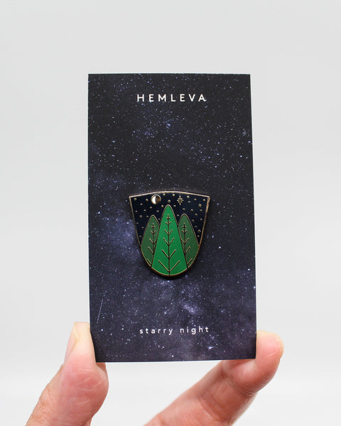 Starry Night Enamel Pin