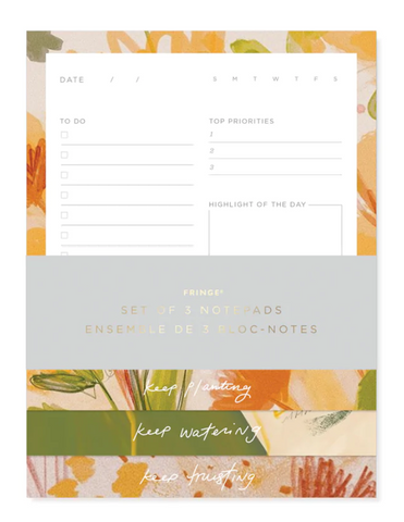 MHN Floral Tiered Notepad Set