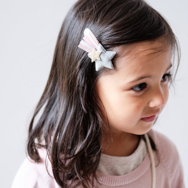 Lucia Velvet Star Clips