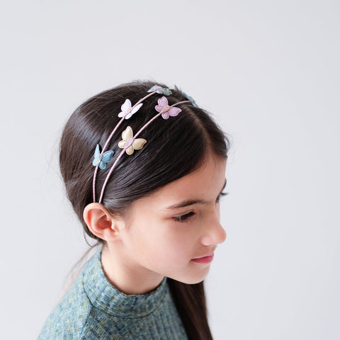 Woodland Butterfly Double Alice Band