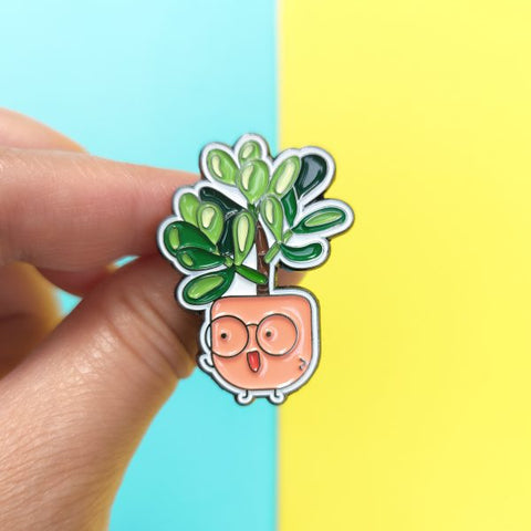 (WAREHOUSE SALE) Crassula Ovata Soft Enamel Pin
