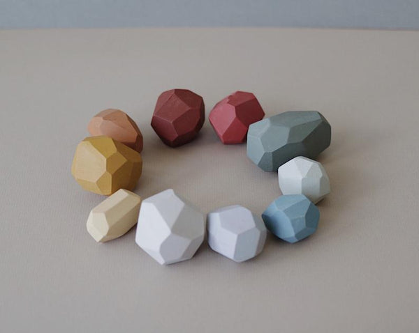 (SECONDS SALE) Balancing Stones - Earthy Colours (Set of 10)
