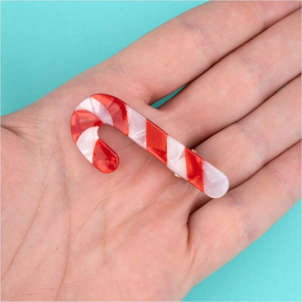 Candy Cane Hair Clip – heyhappypuff