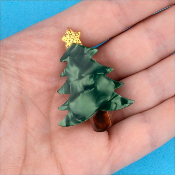 Christmas Tree Hair Clip