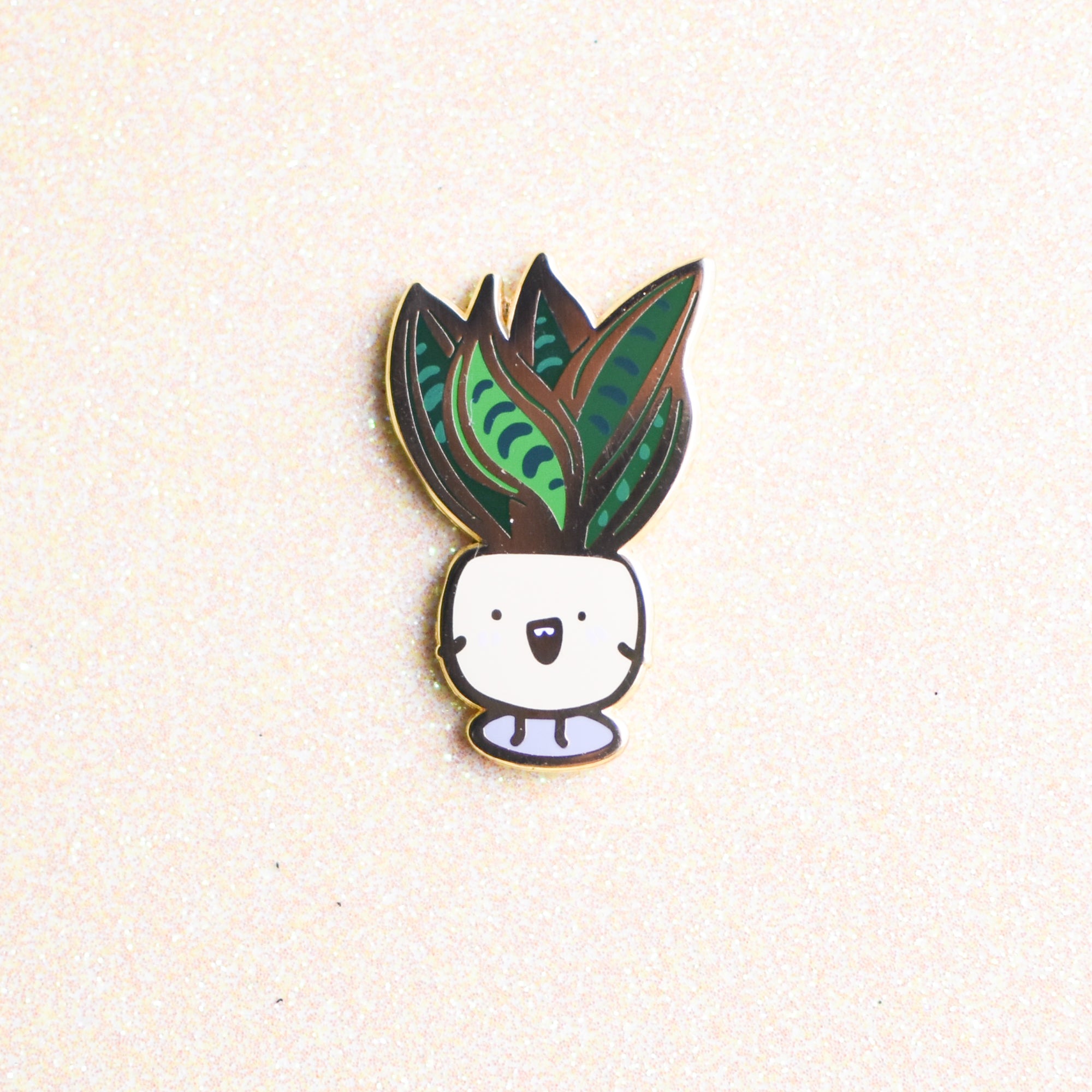 (WAREHOUSE SALE) Sansevieria Hard Enamel Pin