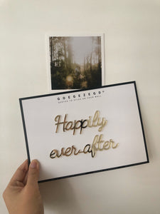 Self-Adhesive Quote - Happily ever after