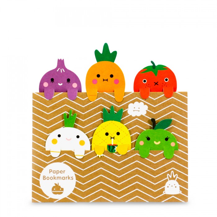 Fruits & Vegetables Bookmarks Set