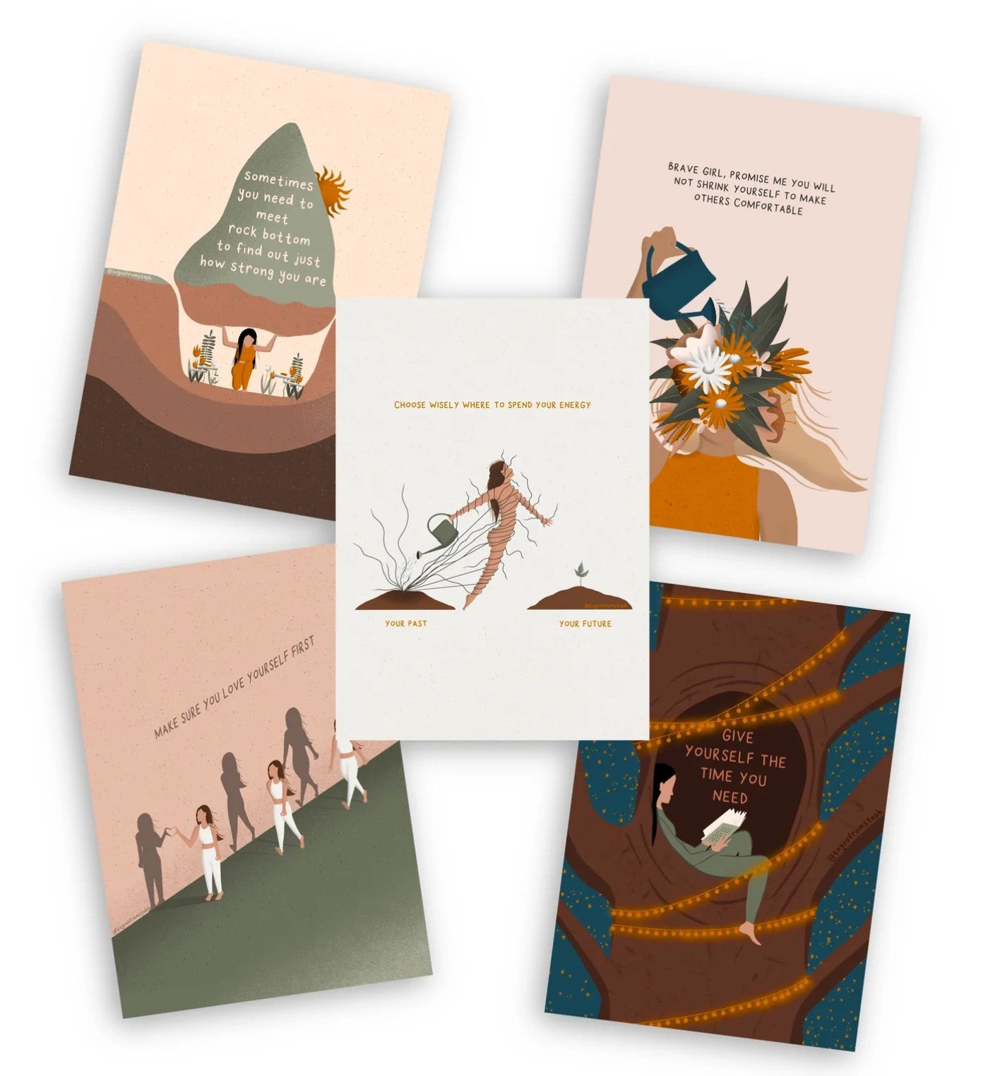 Self-Love Bundle - Pack of 5 Postcards